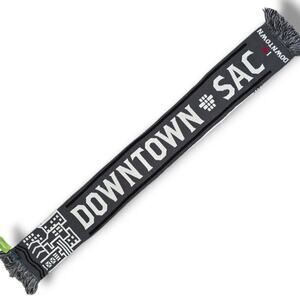 Sacramento California women's double-sided I Love Downtown Sac scarf